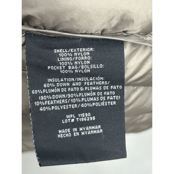 HEATKEEP Packable Down Puffer Jacket Womens XXL 2XL Taupe Tan Full Zip Coat - Picture 12 of 12